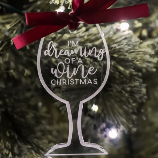 Wine Christmas Ornament