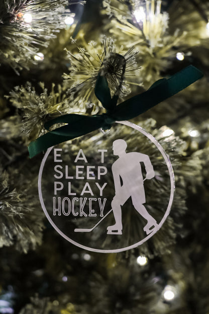 Hockey Christmas Ornament