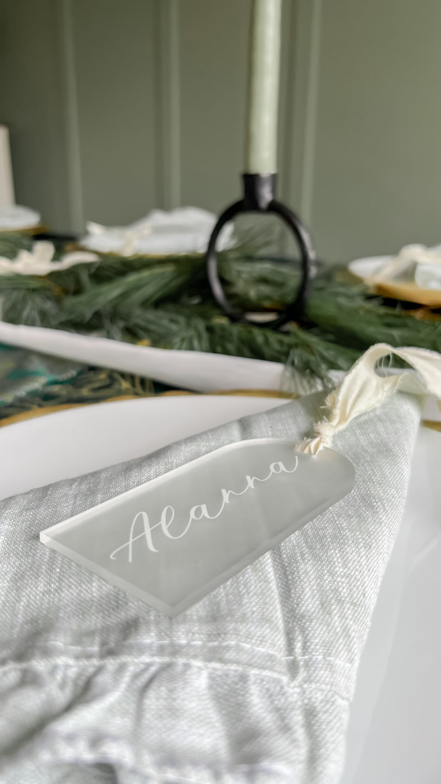 Arch Name Tags - Stocking or Place Card