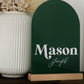 Acrylic Arch Personalized Name Sign