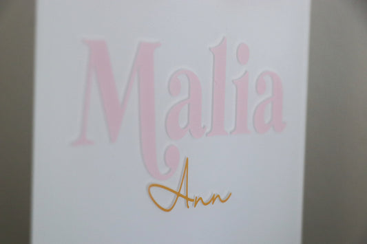 Acrylic Arch Rainbow Personalized Name Sign