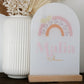Acrylic Arch Rainbow Personalized Name Sign