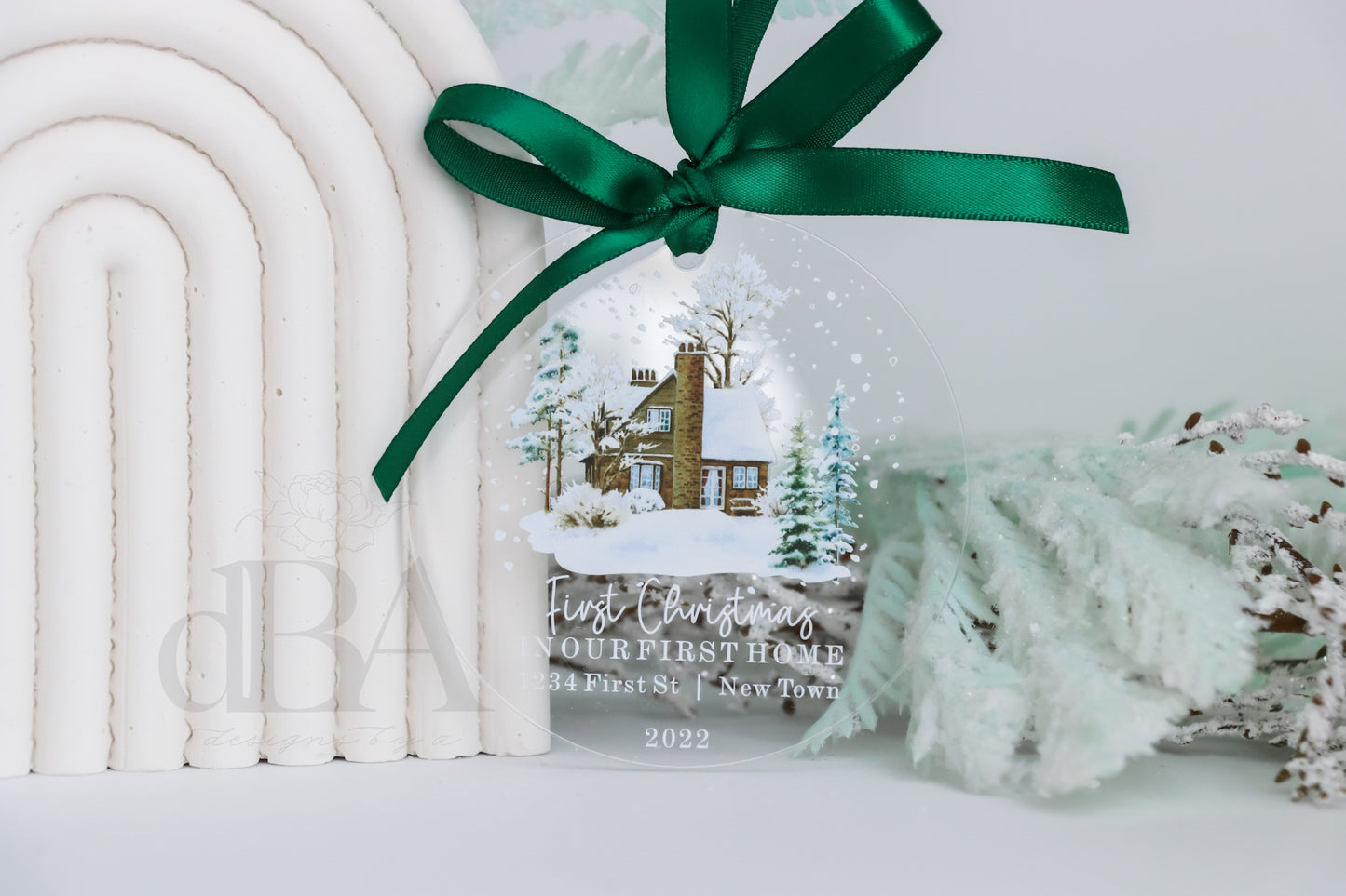 First Christmas in New Home Ornament - UV Printed