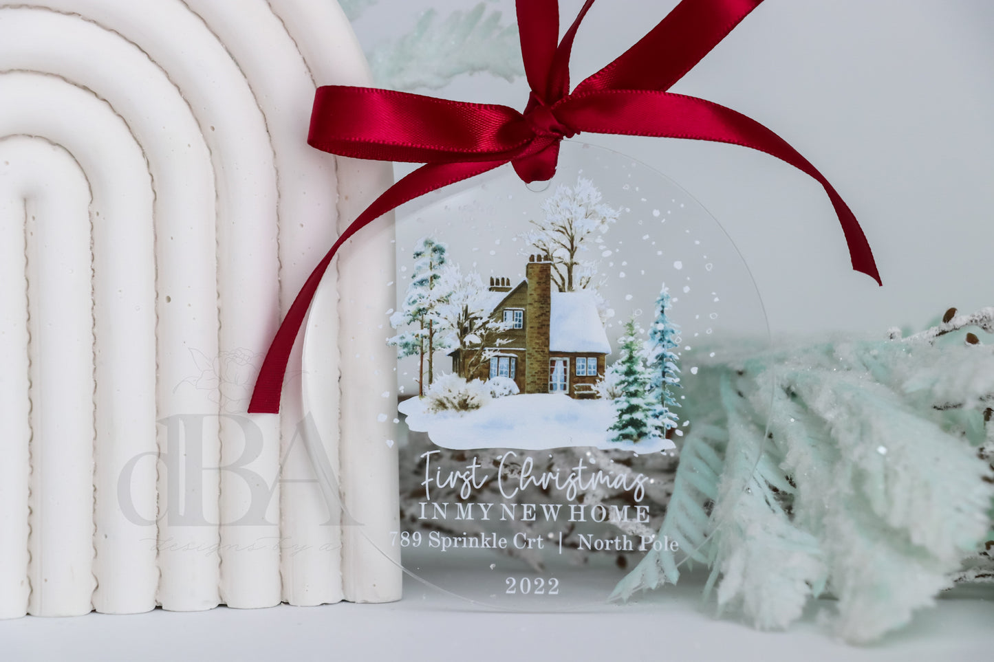 First Christmas in New Home Ornament - UV Printed