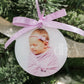 Photograph Baby's Christmas Ornament- UV Printed