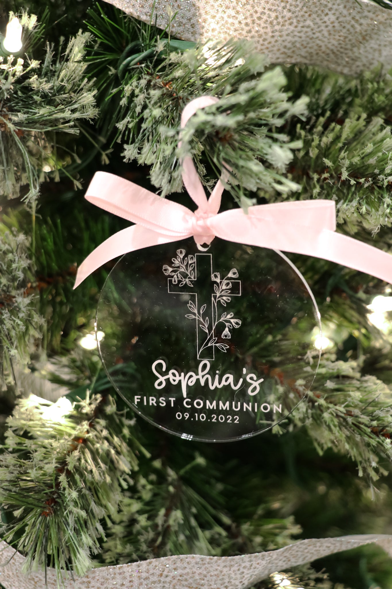 Baptism / First Communion Christmas Ornament