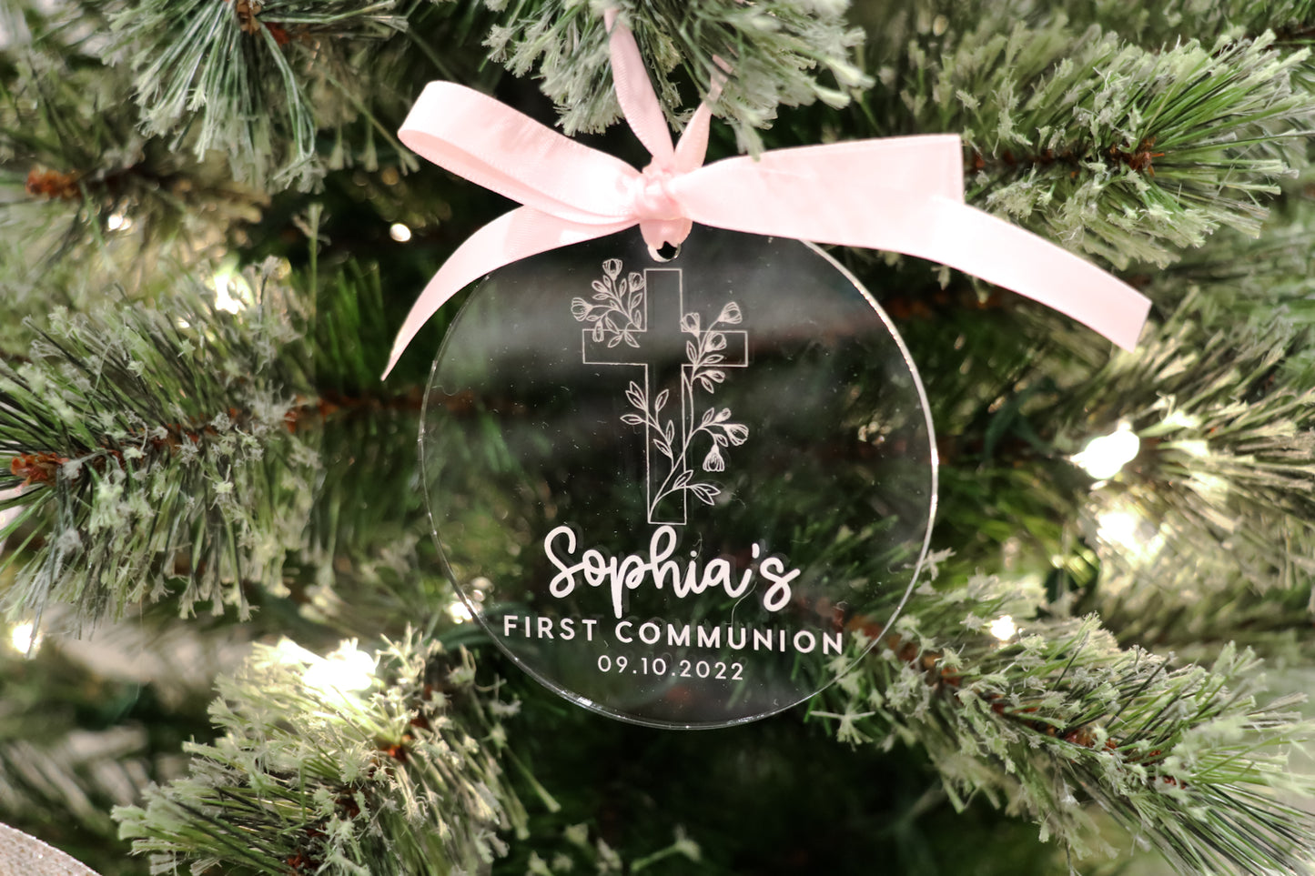 Baptism / First Communion Christmas Ornament
