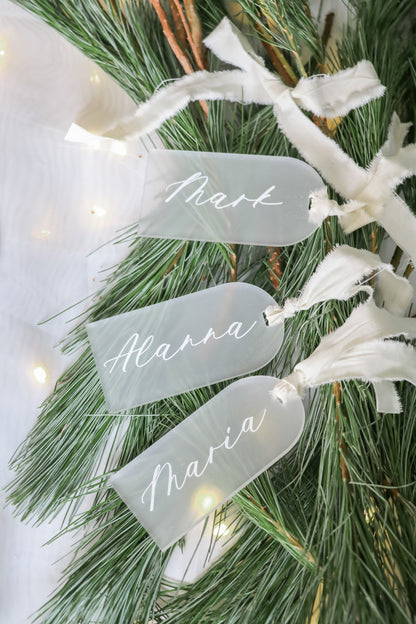 Arch Name Tags - Stocking or Place Card