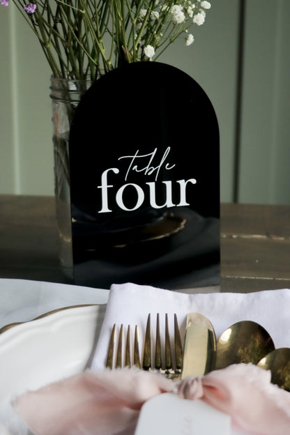 Acrylic Double-sided Table Number / Menu