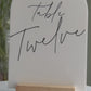 Acrylic Double-sided Table Number / Menu