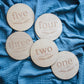 Month Milestone Plates | Laser Engraved Baby Month Milestone Signs, Baby Month Milestones, Month Milestone Sign, Baby Girl, Baby Boy, Rustic