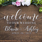 Wedding Welcome Sign