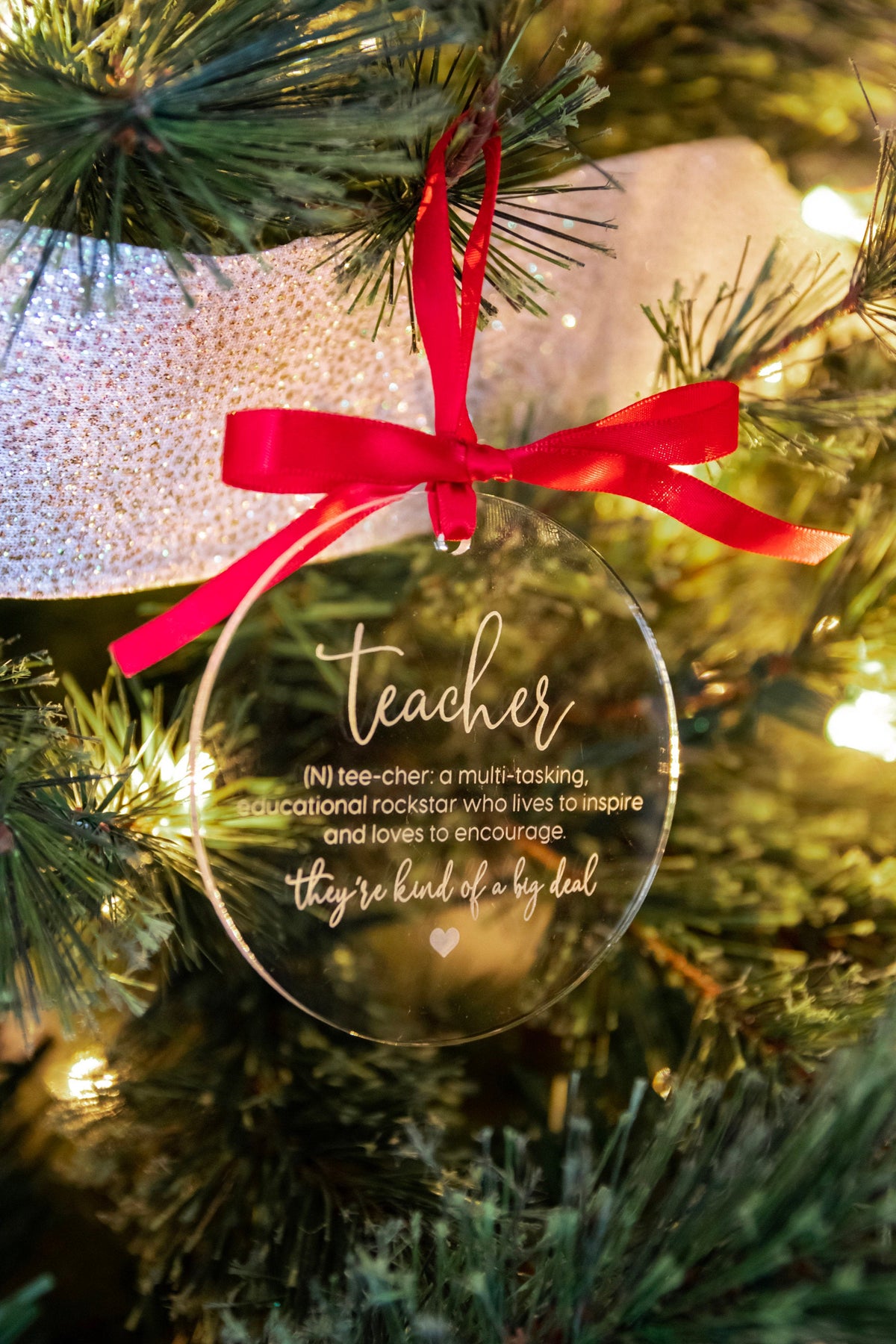 Teacher + Coach Christmas Ornaments