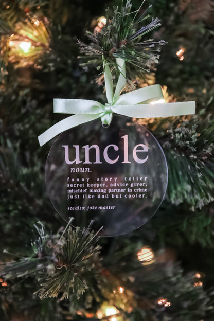 Uncle Definition Ornament