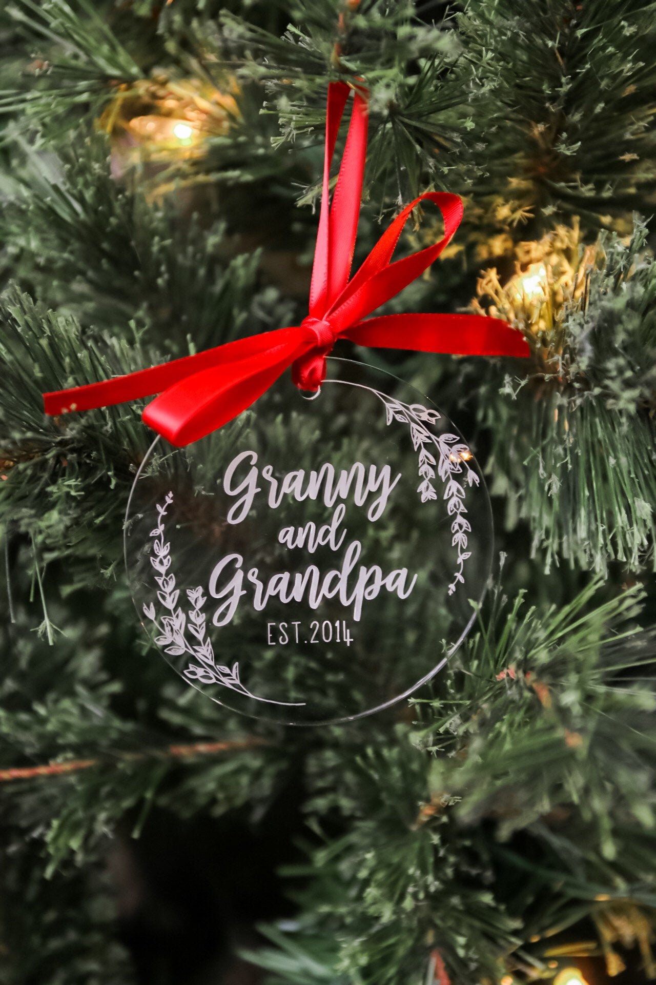 Grandma and Grandpa Christmas Ornament